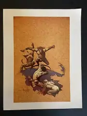 Land Of Terror - Frank Frazetta Poster Print 9x11