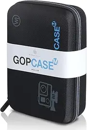 Wicked Chili GOP Case M Waterproof Case Compatible with GoPro Hero 13 Black, 12, 11, 10, 9 Protective Case, Carry Bag for Actioncam SJCAM, Akaso, Surfola (Shockproof with Accessory Compartment)