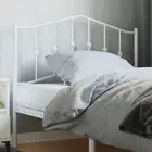 White Metal Headboard King Single 107 cm Stylish Modern Design Bedroom Furniture