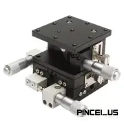 XYZ 3 Axis Linear Stage Trimming Platform Bearing Tuning Sliding Table 60x60mm