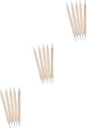 STOBOK Sets DIY Leather Craft Tool Set Dotting Pen Leather Stamping Press Saddle Carving Tools for Home Use Pcs