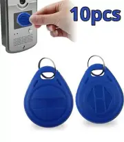 10PCS 13.56MHz RFID Keyfob MF1 Token Induction Smart IC Blue Tag Fob