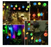24Ft Luces De Cadena Solar Exteriores Para Jardin Patio Decoracion,Multicolor