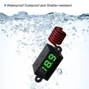 DC 3.5-30V Car Motorcycle Waterproof Boat RV LED Voltmeter Shockproof Dust-proof