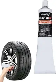 Rubber Cement Tire Repair | Tire Repair Rubber Glue - Waterproof and Quick Dry Motorcycle Rubber Tire Fix Glue for Sidewall Tire Pluvo