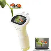 Minilabbies Microscope, 200x Pro-Advanced Digital Microscope, Microscope for Kids, Portable Handheld Magnifying Glass for Girls, Mini Digital Microscope for Kids Between The Ages of 3-12 (B)
