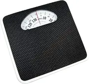 Professional Analog Bathroom Scale, 300lb/136kg Capacity Extra Large Mechanical Dial Heavy Duty Professional Accurate(Black)