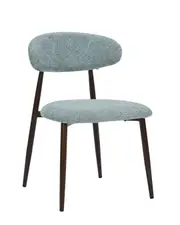 Set of 2 Green Boucle Dining Chair