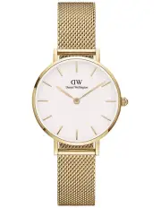 [Daniel Wellington] Petite 28 Evergold White Dial Stainless Steel Quartz Watch in Gold