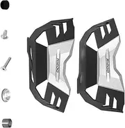 R1200GS 2004 2005 2006 2007 2008 2009 2010 Motorcycle Cylinder Head Guard for BMW R1200R R1200ST R1200GS Adventure Engine Guard Protector Cover (Color : Black-Silver)