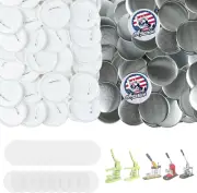 100 Sets Button Maker Supplies, 2.95 Inch / 75Mm Button Parts Button Supplies, A