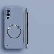 Hard PC Frameless Magnetic Phone Case for Oneplus 10 Pro 9R 9RT 10R 10T 11 9 8T 7T 8 7 Pro Matte Thin Cover,Gray,for Oneplus 11