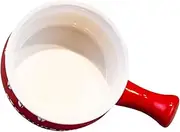 RORPOIR Ceramic Soup Bowl Strawberry Emboss French Onion Soup Bowl Kitchen Multi-use Decorative