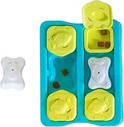 Catstages Kitty Cube Puzzle Interactive Cat Treat Puzzle Cat Toy, Blue