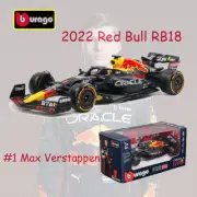 BBURAGO 1/43 2022 Red Bull RB18 #1 Max Verstappen F1 Model Car Diecast Toy Gift