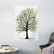 Tree of Life Tapestry Lush Leaves Artful Print Wall Hanging Decor