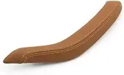 QASULER Car Interior Passenger Doors Pull Handle Outer Leather Cover 51417345333 51417345931, for, X5 F15 2014-2018 X6 F16 2015-2018 car Cabin Door Opener(Black Champagne Left)