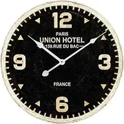 Outdoor Garden Wall Clock, 23 Inch Large Round Garden Clock Vintage Wooden Outdoor Clock with Large Arabic Numerals Silent Wall Clock for Outside Decor