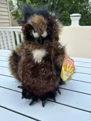 NEW Folkmanis Great Horned Owl Full Hand Puppet Plush Toy
