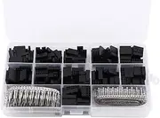 620pcs Connector Pin Housing Jumper Wire Cable Pin Header Connector Housing Kit Male/Female Crimp Pins Adaptor Terminal