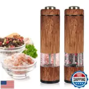 Electric Salt and Pepper Grinder Set, Batery Operated Automatic Salt and Pepp