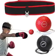 Boxing Reflex Ball Headband Set,Children Boxing Headband Reflex Balls | Exercise Hand-Eye Coordination Boxing Balls for Bedroom, Living Room, Courtyard, Parks, Gym