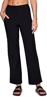 Avalanche Women's Hybrid Pant Lightweight Woven/Knit Flare Pant for Hiking, Travel, Quick Drying Bootcut Pant with Pockets