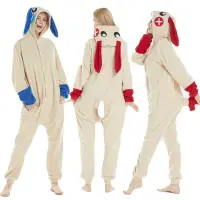 在飛比找蝦皮商城精選優惠-成人兔子 Kigurumi 連體衣女式睡衣男式動物搖粒絨連身