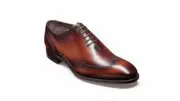 Mens Handmade Shoes Bespoke Oxford Brogue Wingtip Brown & Tan Shaded Formal Boot