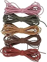 Gogogmee 5Pcs Stretchy String for Jewelry Making Elastic Cord Colors for Bracelets Hair Ties and Necklaces for Handmade Crafts and Creative
