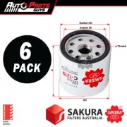 Sakura Oil Filter Z443 6 Pack Bulk Buy fits Suzuki Vitara S Turbo 2016 - 2024 (for: Mazda)