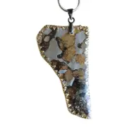 Meteorite pendant, Brenham Pallasite Meteorite pendant Necklace -CB239
