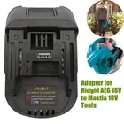 Adapter for Ridgid AEG 18V Battery to for Maktia 18V Cordless Battery Adapter