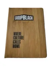 New Group Black Hardcover Lined Journal Notebook “Where Culture Calls Home”