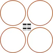 4PCS 20 Inch Car Wheel Rim Protector Ring Self Adhesive Aluminum Alloy Rim Guards Scratch Resistant Wheel Edge Ring Rim Protectors Guard