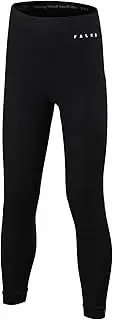 [FALKE] Unisex Kids Wool Tech. Long Functional Tights Thermal Breathable Quick Dry Black Grey Warm for Outdoor Sports in Winter Ski Snowboard Hiking Equestrian 1 Pair