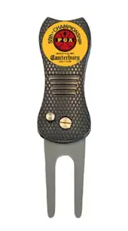 1973 PGA Championship Canterbury Golf Ball Marker + Switchblade Divot Tool