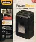 Fellowes Powershred 12C 12-Sheet Cross-Cut Professional Paper Shredder New