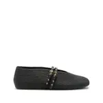 [Alaïa] Alaïa Leather Ballet Flats 40 IT BLACK