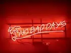 No Bad Days Neon Lamp Light Sign 24" Beer Bar Hanging Nightlight Decor EY