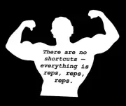 Arnold Schwarzenegger Quote Sticker - Bench Weight Training Plate Bodybuilding