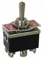 HD Toggle Switch DPDT Center Off Momentary One Side One Side On-Off 20 Amp