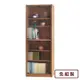 AS DESIGN雅司家具-貝琪雙層厚板原木色強化玻璃門書櫃-60x30x180cm(兩色可選)