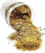 yuksok Fake Grass Miniatures Grass Fairy Garden Scenery DIY Sand Table Terrain Powder Flock Scenery Materials for DIY Projects Building Model Train, Coffee