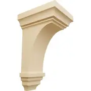 CORW04X04X08JEMA Small Jefferson Wood Corbels, 4"W x 4 3/4"D x 8"H, Maple