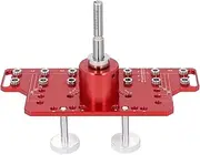 Shelf Pin Jig, 2 in 1 Shelf Pin Drilling Jig, 1/4 Inch Hinge Drilling Jig with 7 Drilling Bits, for Carpentry and DIY