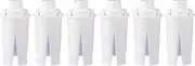 Replacement Water Filters for Water Pitchers, Compatible with Brita - 6-Pack