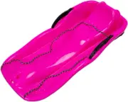 Hellery Toboggan Double Human Sleigh Sledding Kids Sledge with Double Seat Sk...
