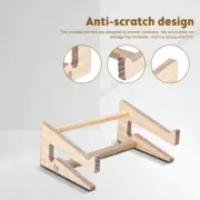 Solid Wood Laptop Stand Cooling Pad for PC Notebook Computer Riser Wooden Holder