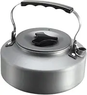 1L Camping Kettle, Portable Camp Tea Pot, Ultra-Light Coffee Tea Pot, Aluminum Water Boiler for Outdoor Backpacking Picnic Fishing